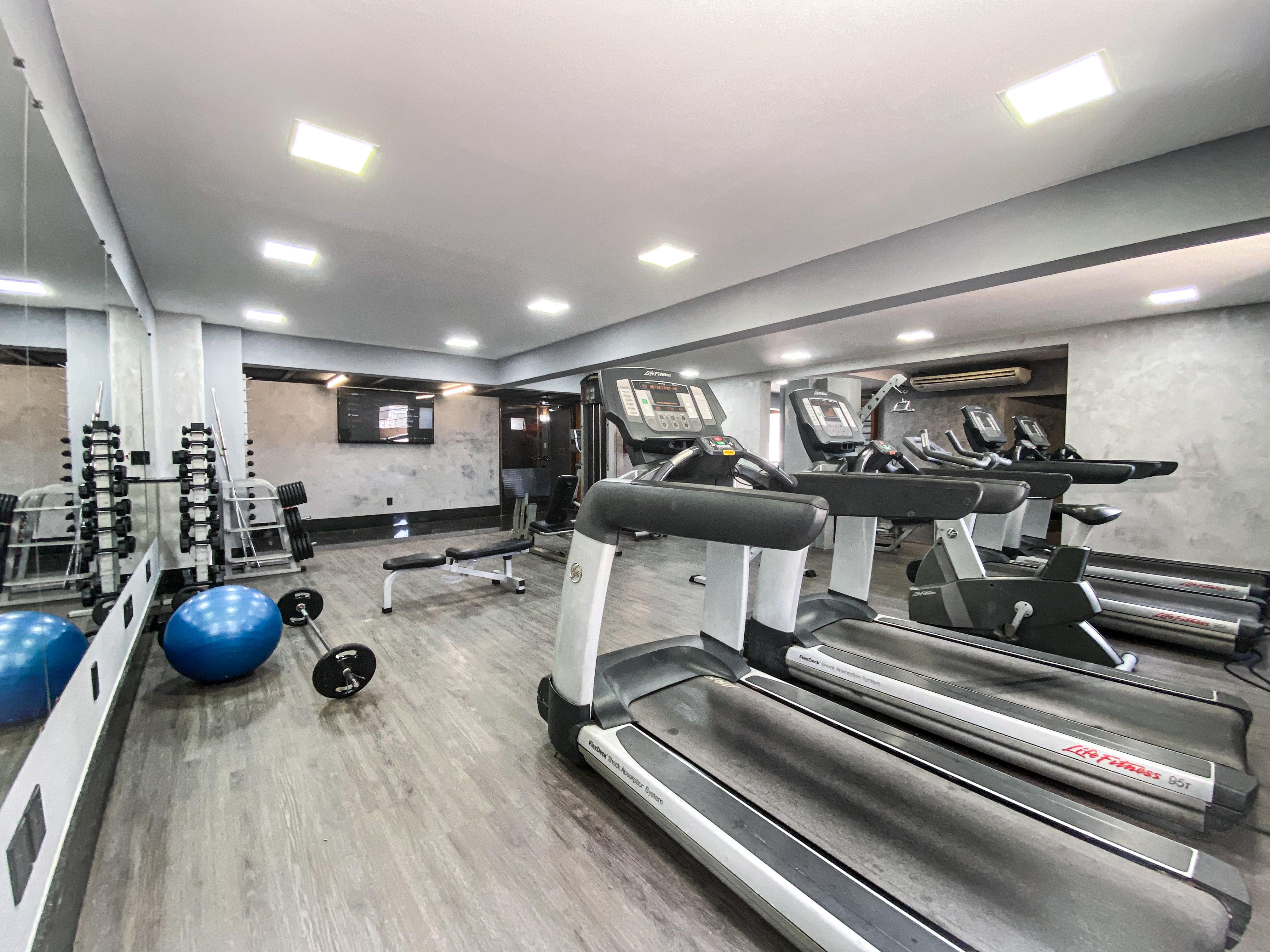Ouro Minas Hotel Belo Horizonte, Dolce By Wyndham 외부 사진 The gym at the hotel