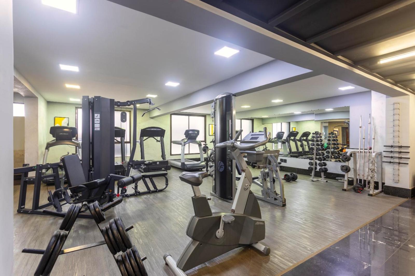 Ouro Minas Hotel Belo Horizonte, Dolce By Wyndham 외부 사진 The gym at the hotel